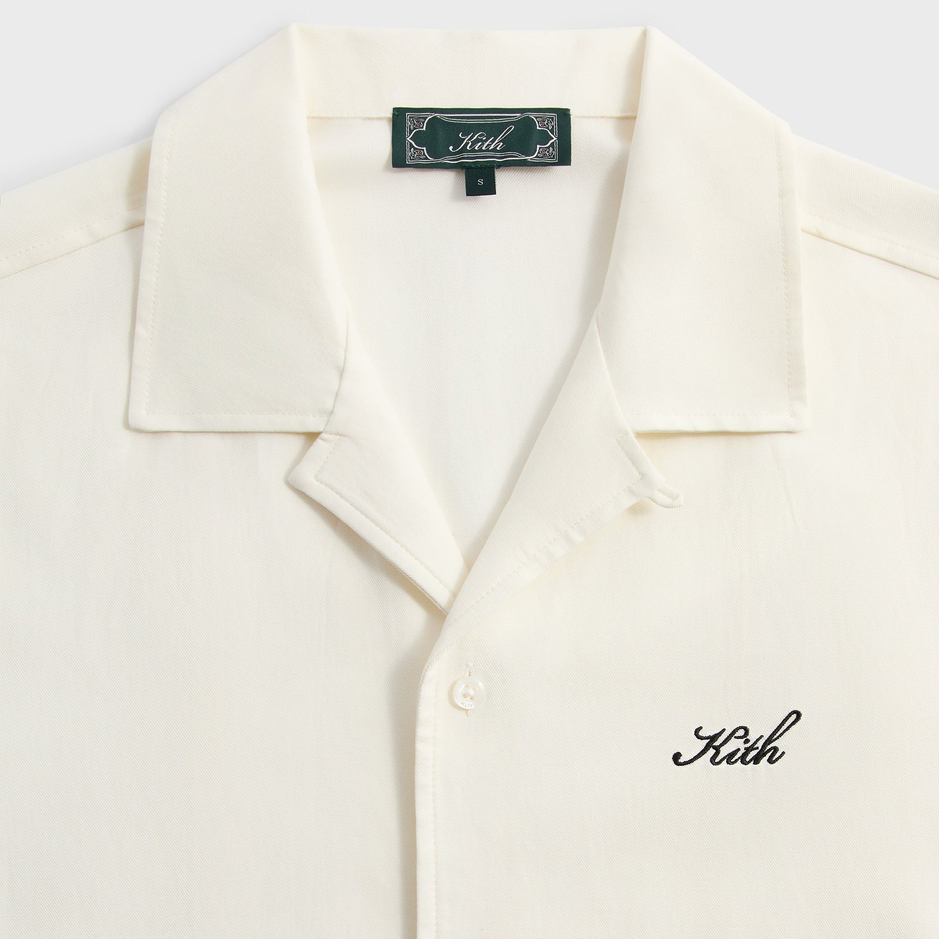 Kith Silk Cotton Thompson Camp Collar Shirt - Sandrift