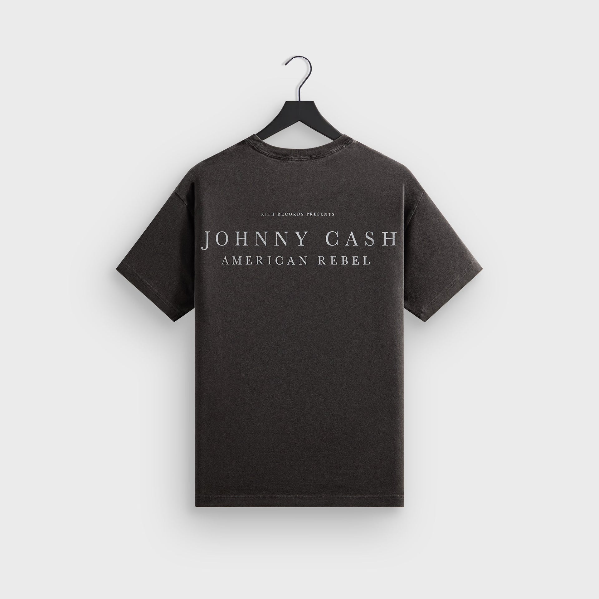 Kith Records for Johnny Cash American Flag Vintage Tee - Black