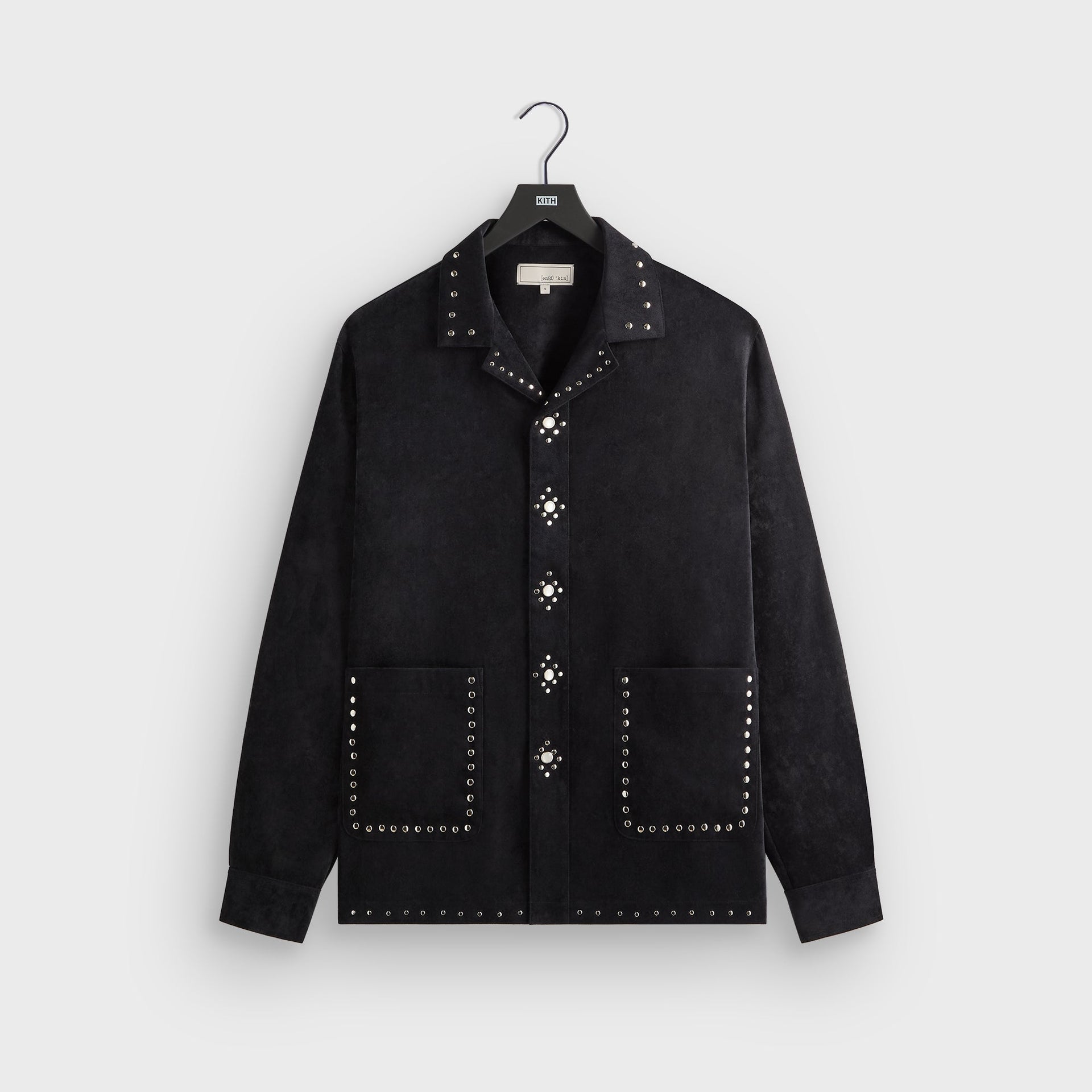 &Kin Sawyer Long Sleeve Camp Collar Shirt - Black