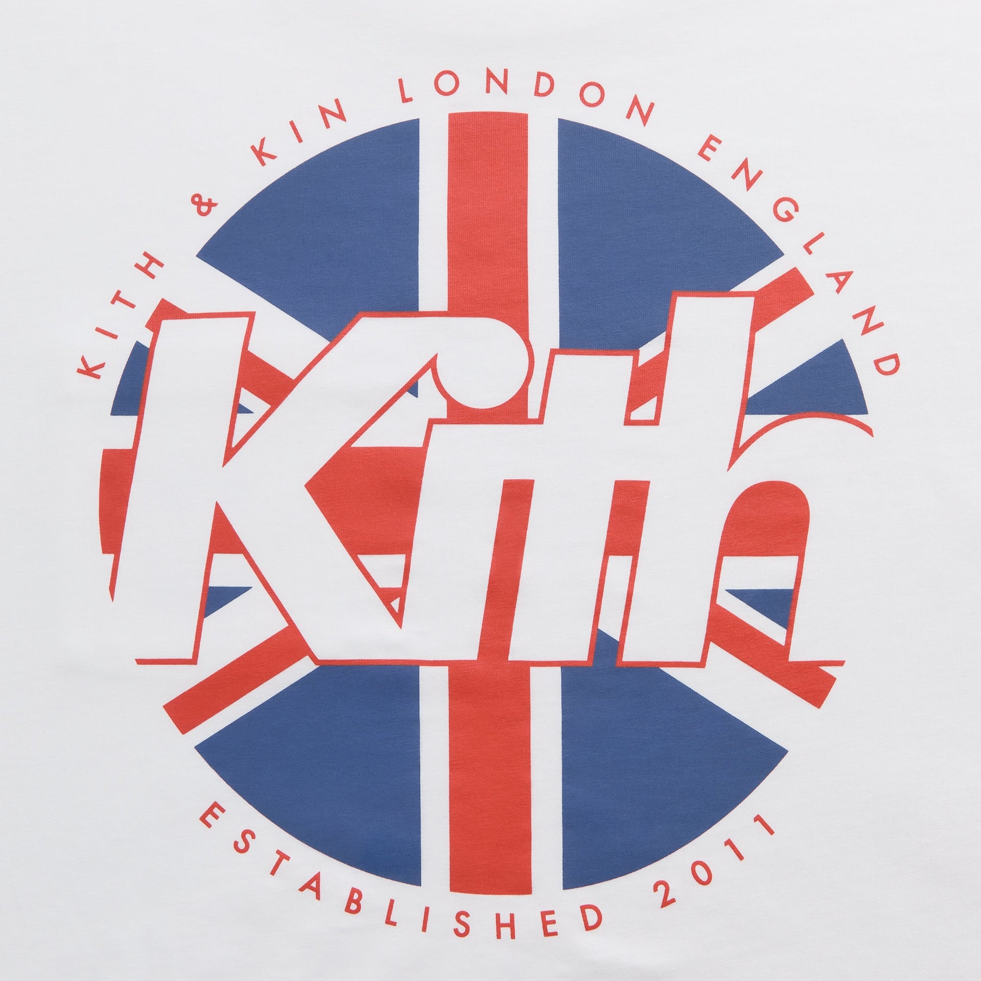 Kith Union Jack Shield Vintage Tee - White