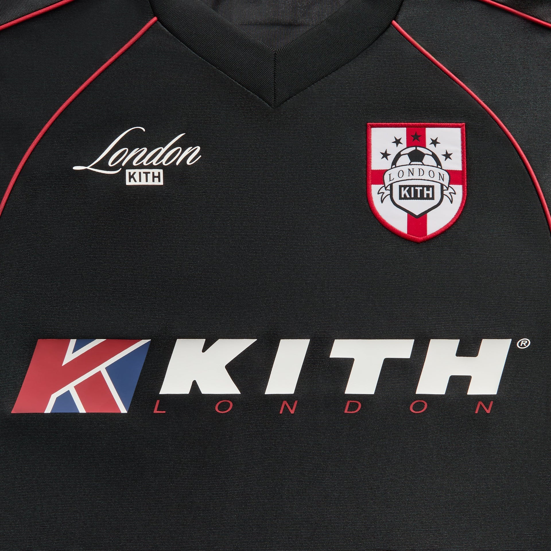 Kith London Long Sleeve Agu Soccer Jersey - Black