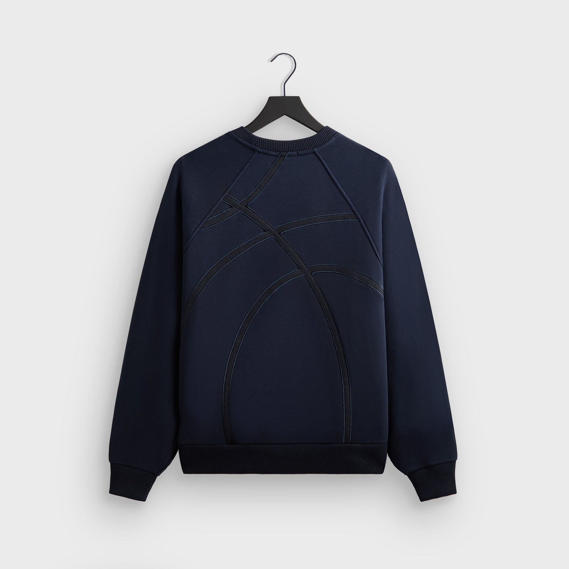 Kith for the New York Knicks Cutoff Nelson Raglan Vintage Crewneck - Nocturnal