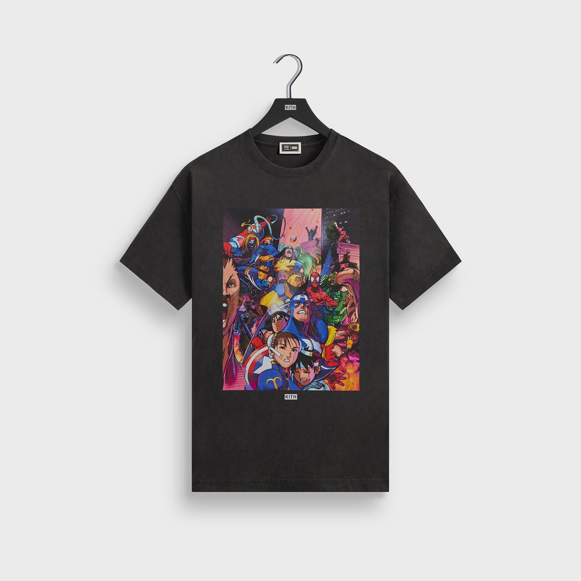 Marvel vs. Capcom | Kith Heroes vs. Street Fighter Vintage Tee - Black