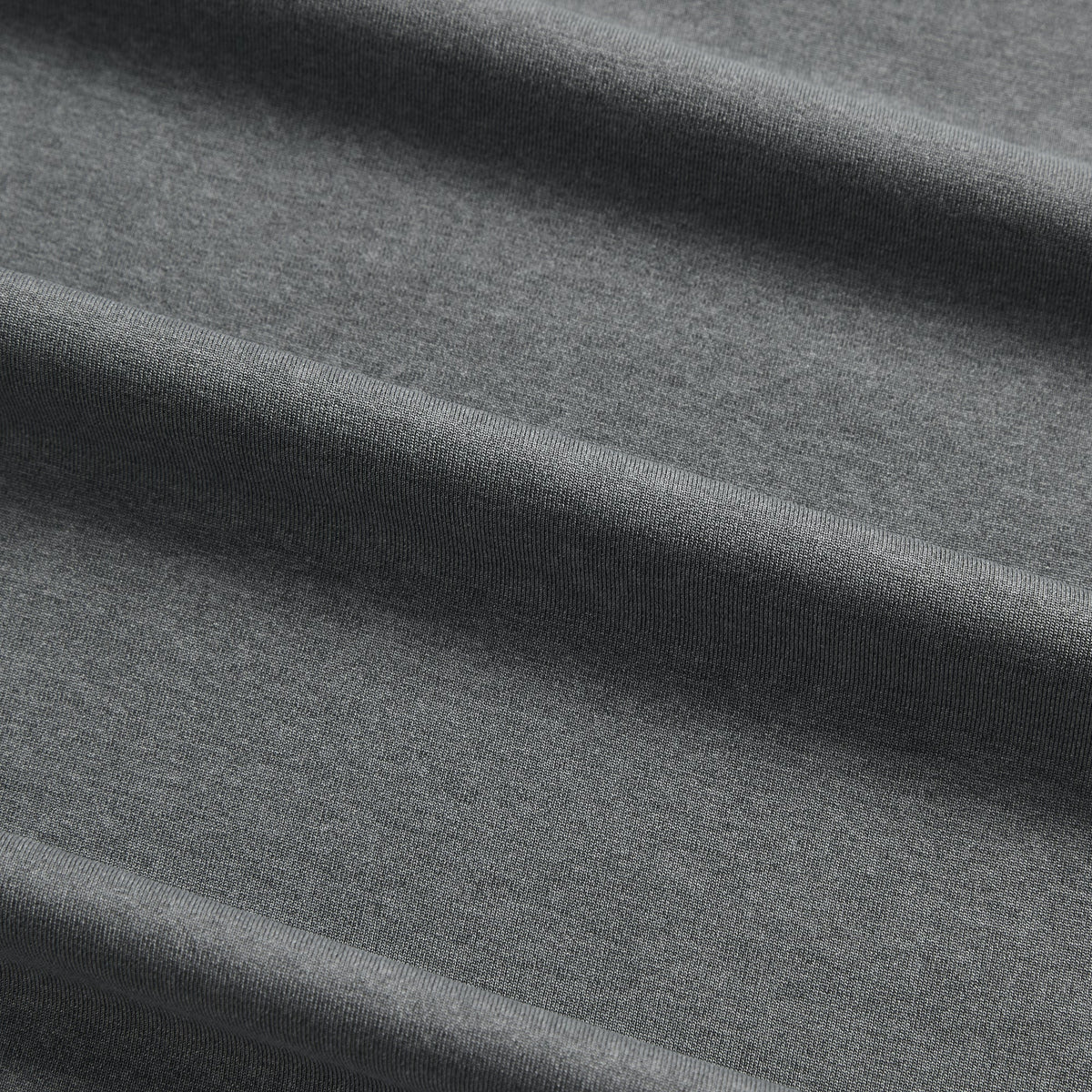Close-up of Kith Garment-Dyed Heathrow Tee heathered grey fabric texture