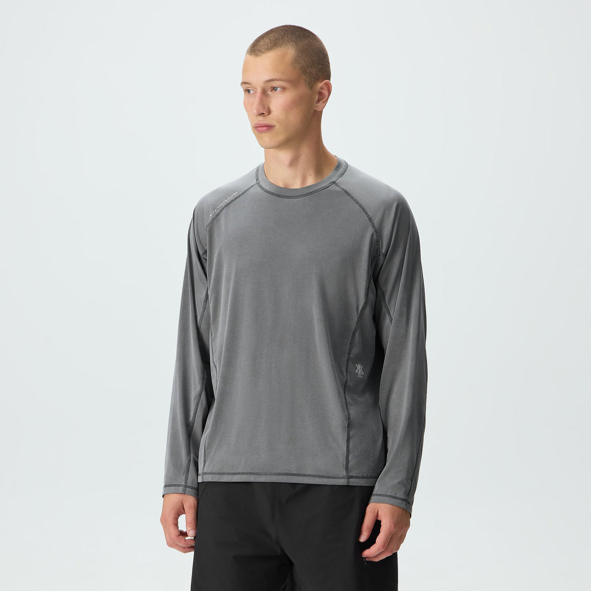 Kith Garment-Dyed Paneled Donovan Tee - Shadow - PH