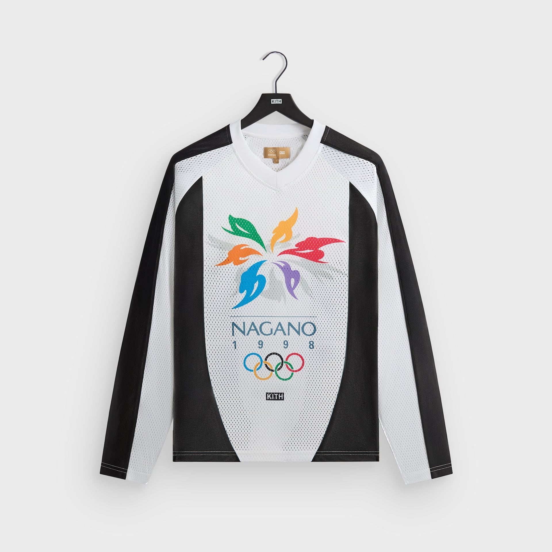 Kith for Olympics Heritage Marks Long Sleeve Ryan Top - White