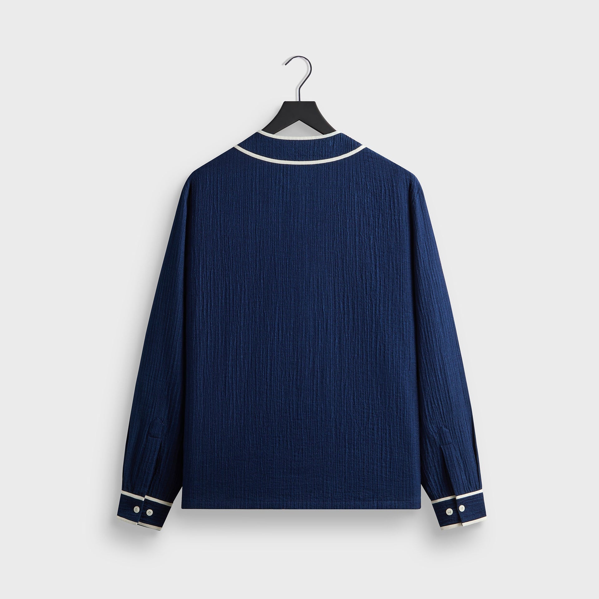 Kith Indigo Seersucker Daley Shirt - Dark Indigo