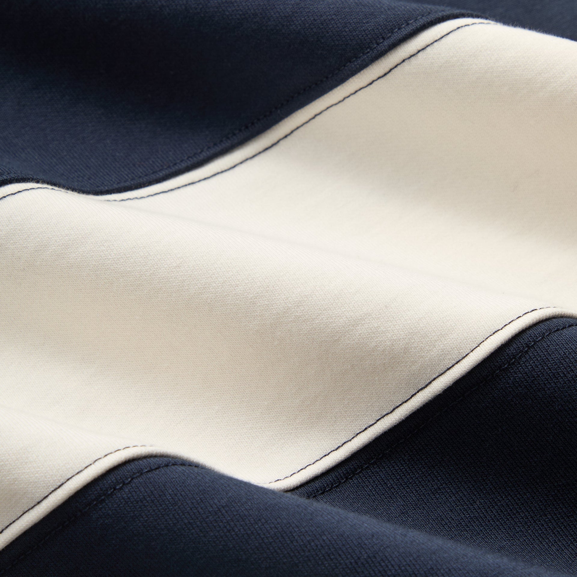 kith.mompact Fleece Striped Rugby - Nocturnal