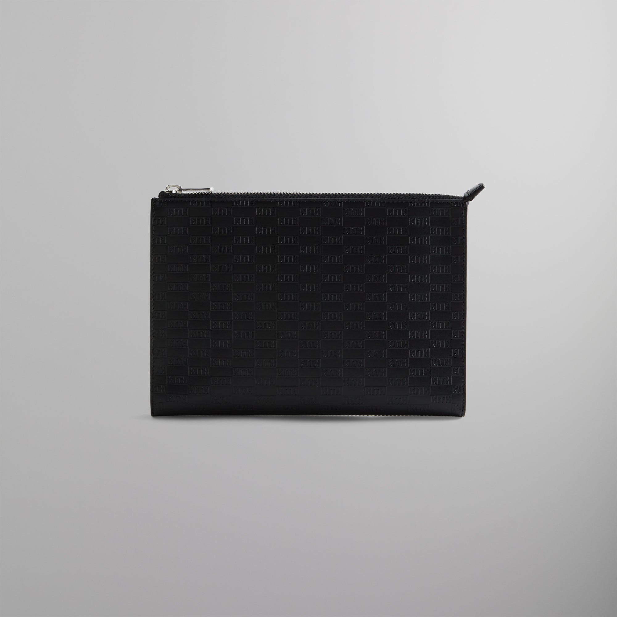 Kithmas Monogram Zipper Pouch - Black