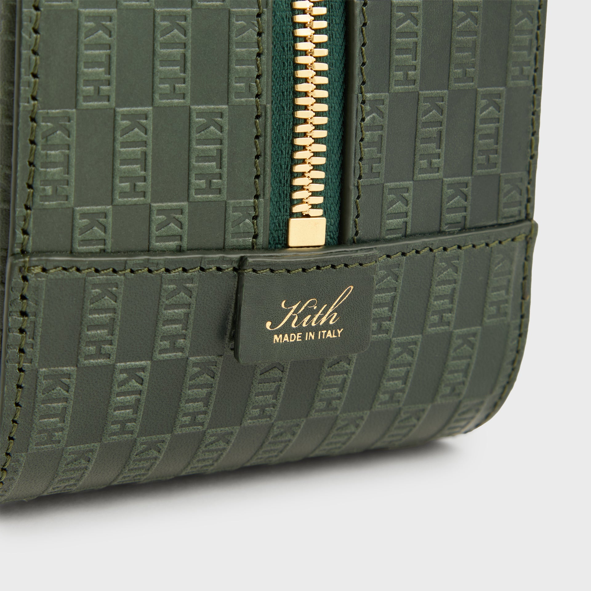 Kith Monogram Leather Dopp Kit - Equestrian