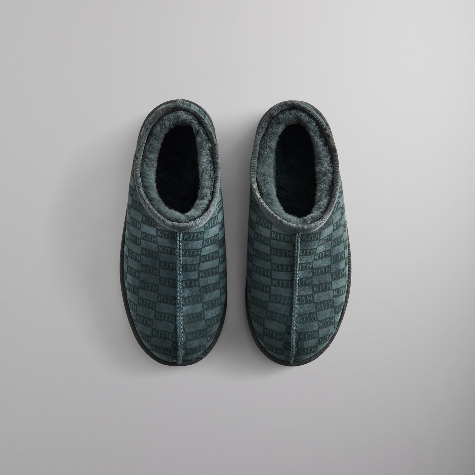 Kithmas Monogram Shearling Slippers - Stadium