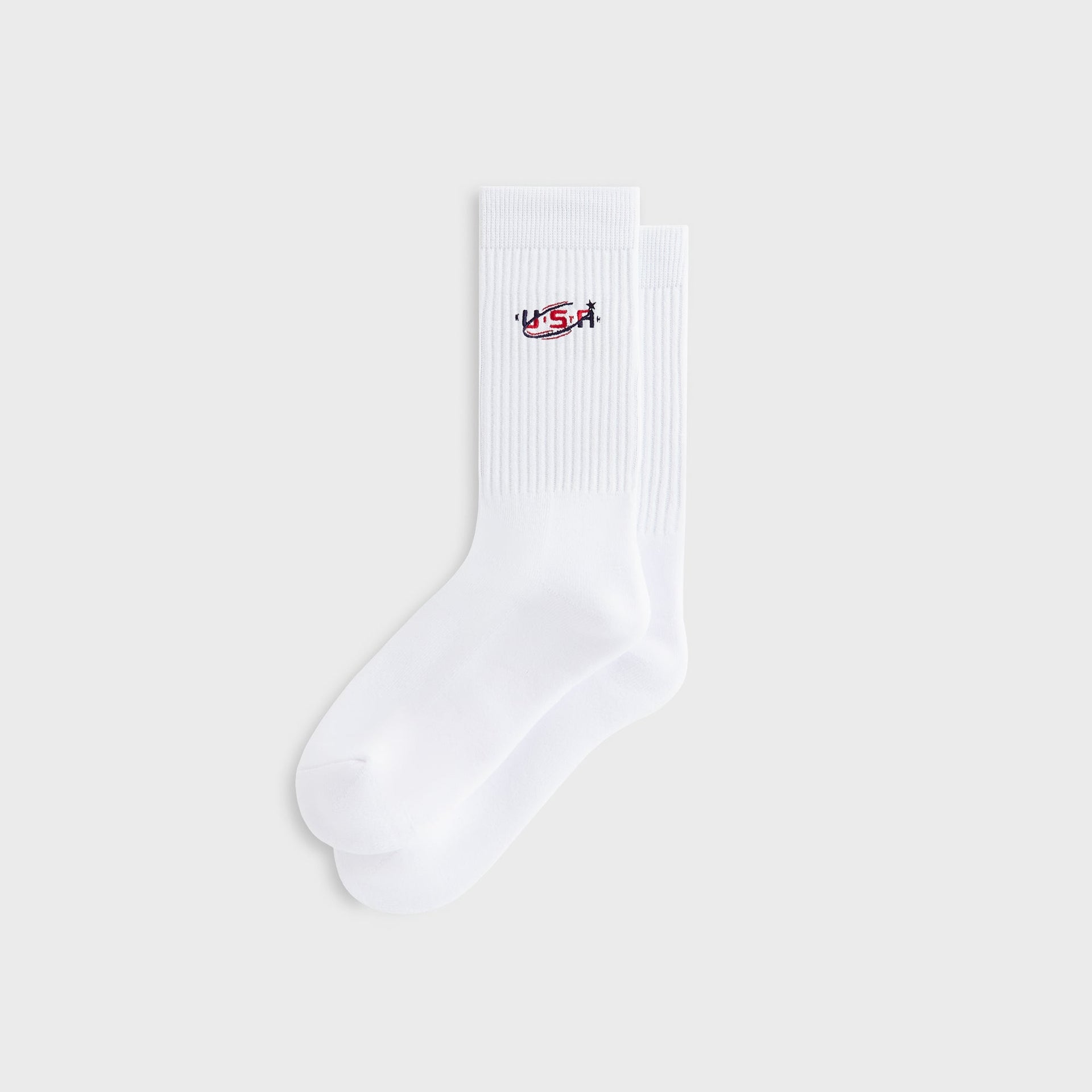 Kith for Team USA Crew Socks - White