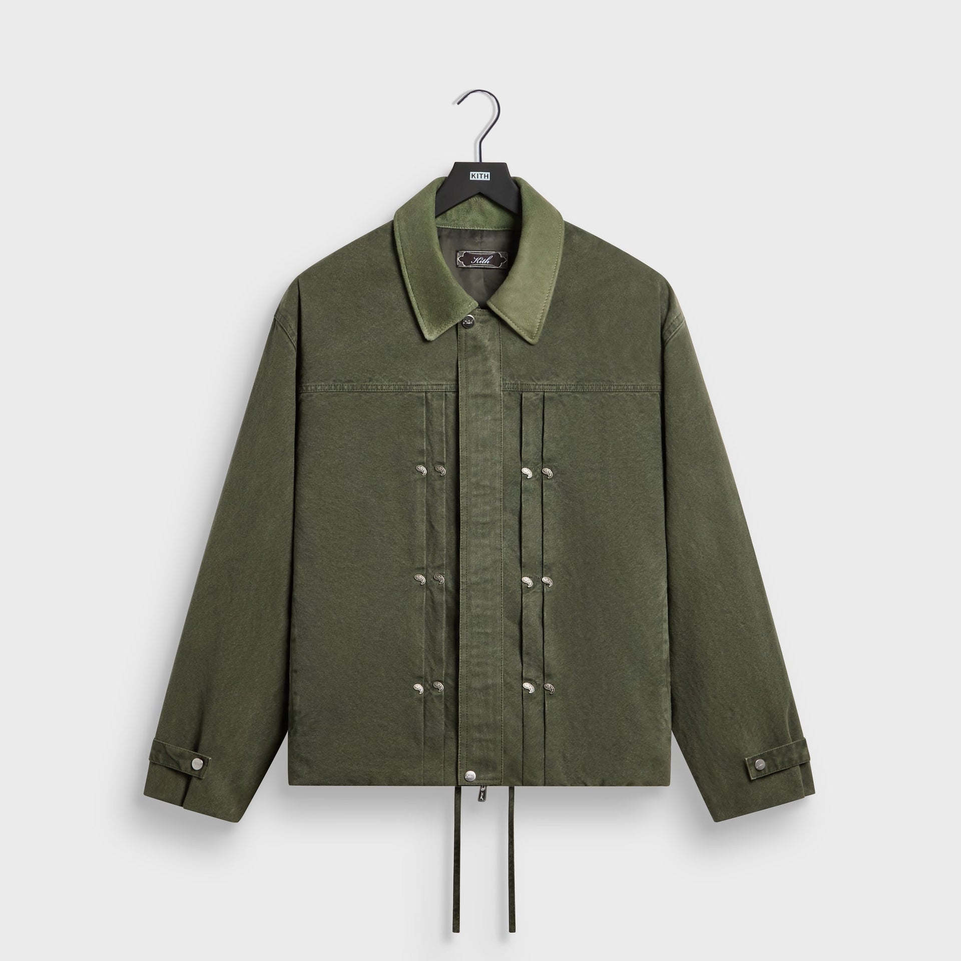 Kith Washed Canvas Ariel Blouson Jacket - Cypress