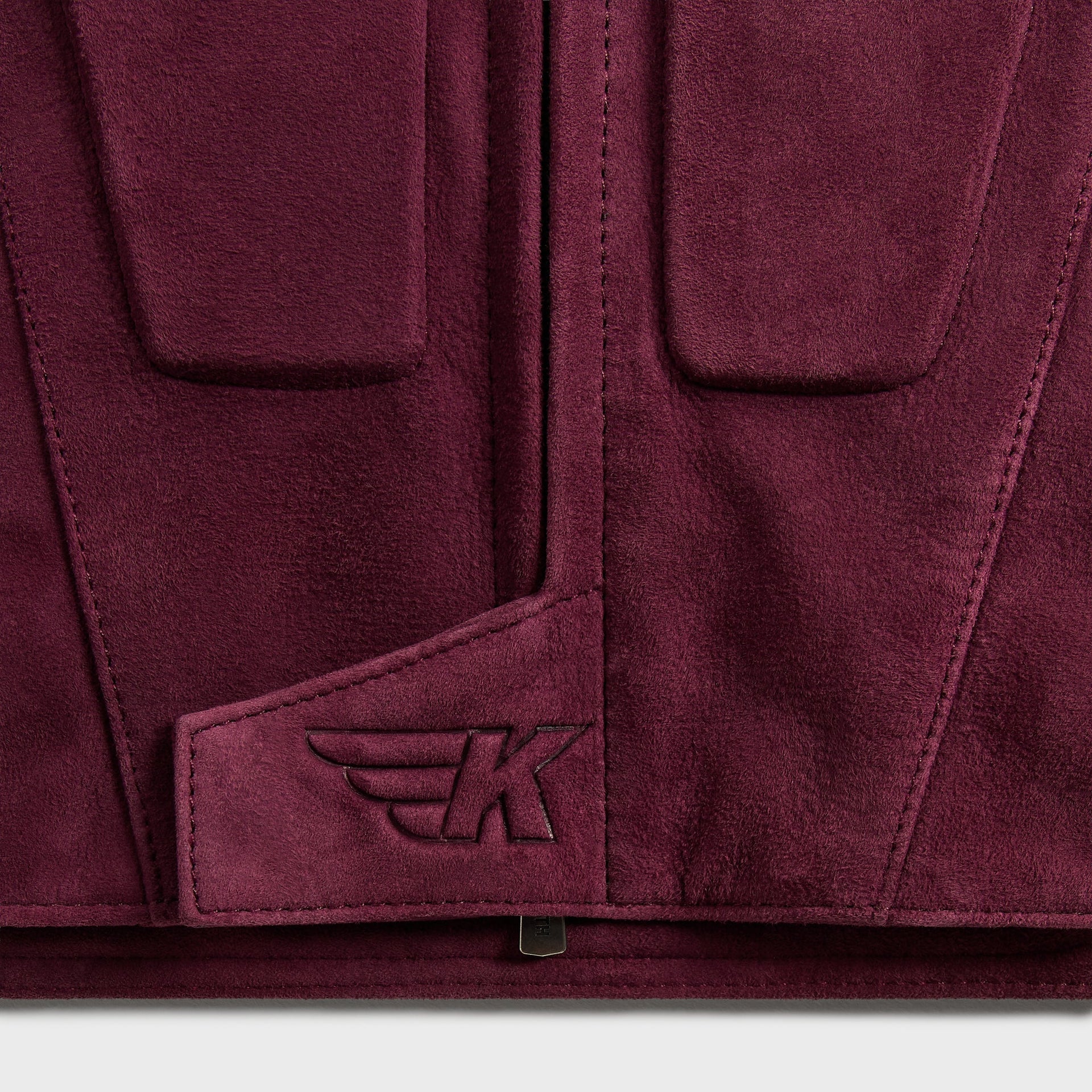 Kith Suede Wayne Moto Jacket - Magma