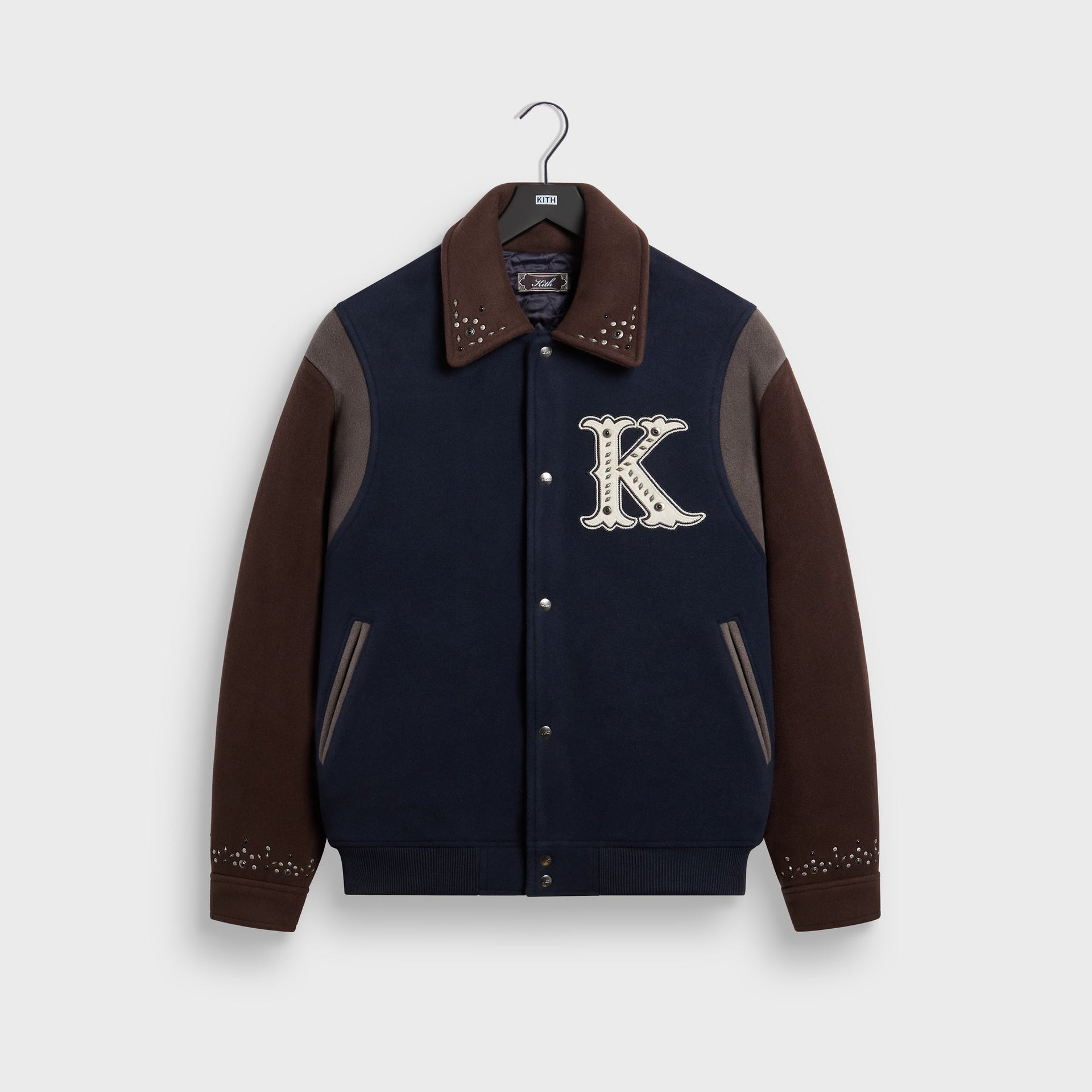 Kith Melton Wool Studded Varsity Jacket - Eve - PH