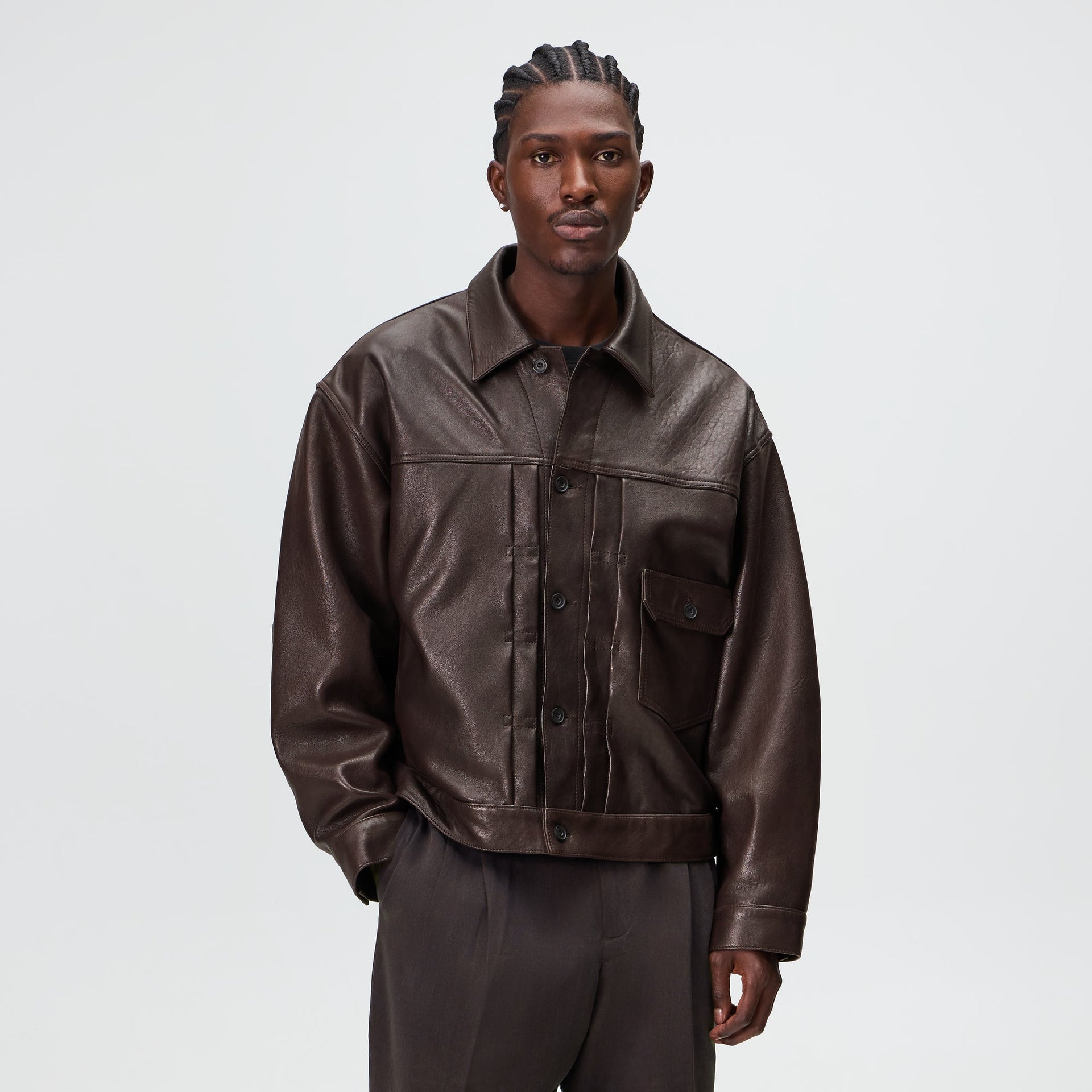 Kith Vintage Leather Alonzo Jacket - Kindling
