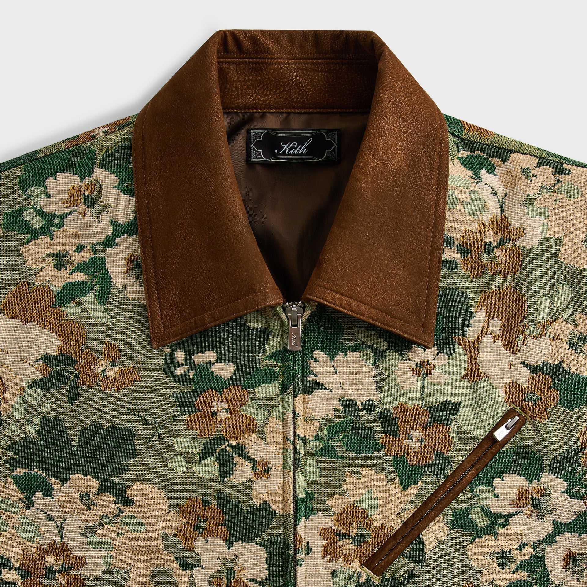 Kith Camo Floral Tapestry Cassius Jacket - Sage