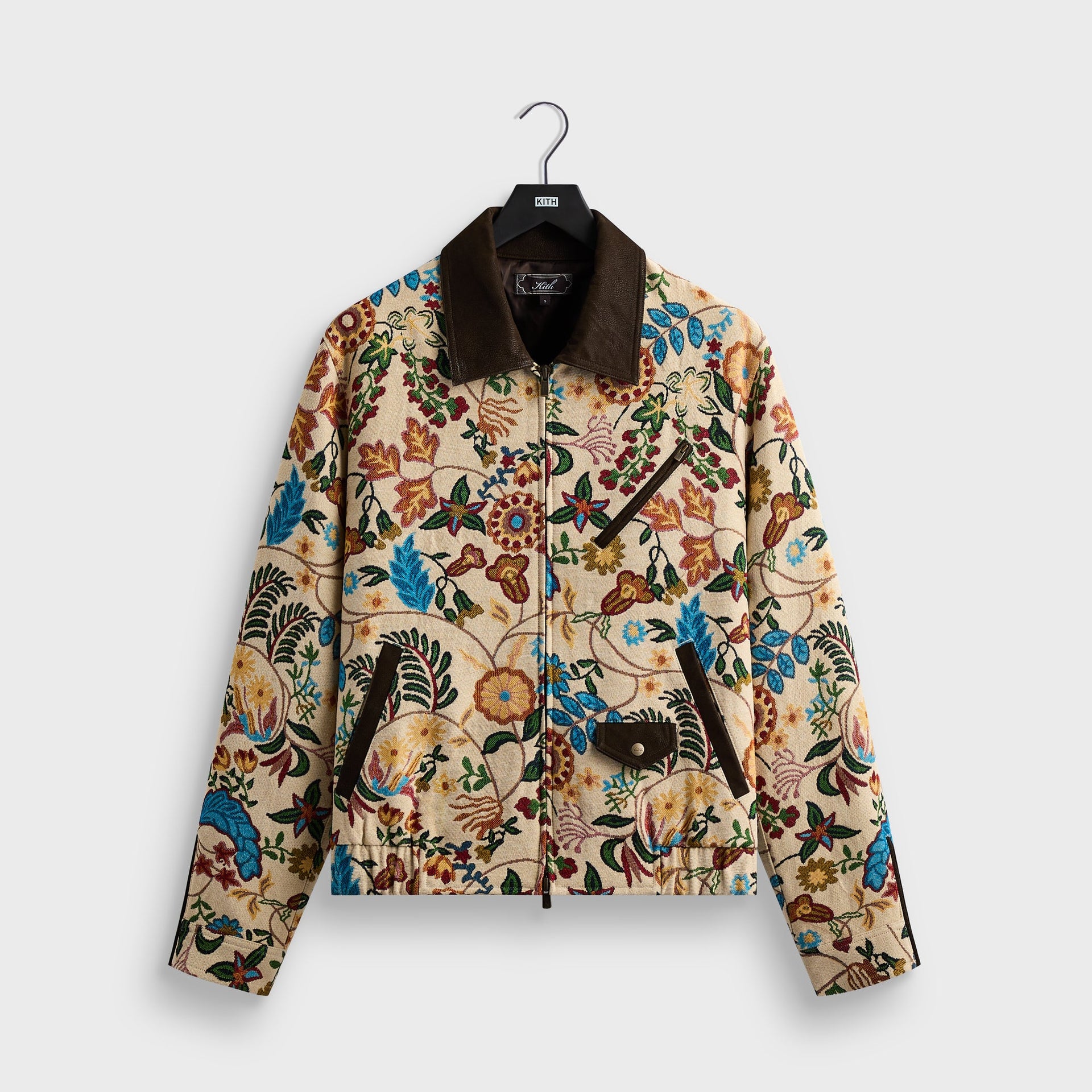 Kith Ornate Floral Tapestry Cassius Blouson Jacket - Durum