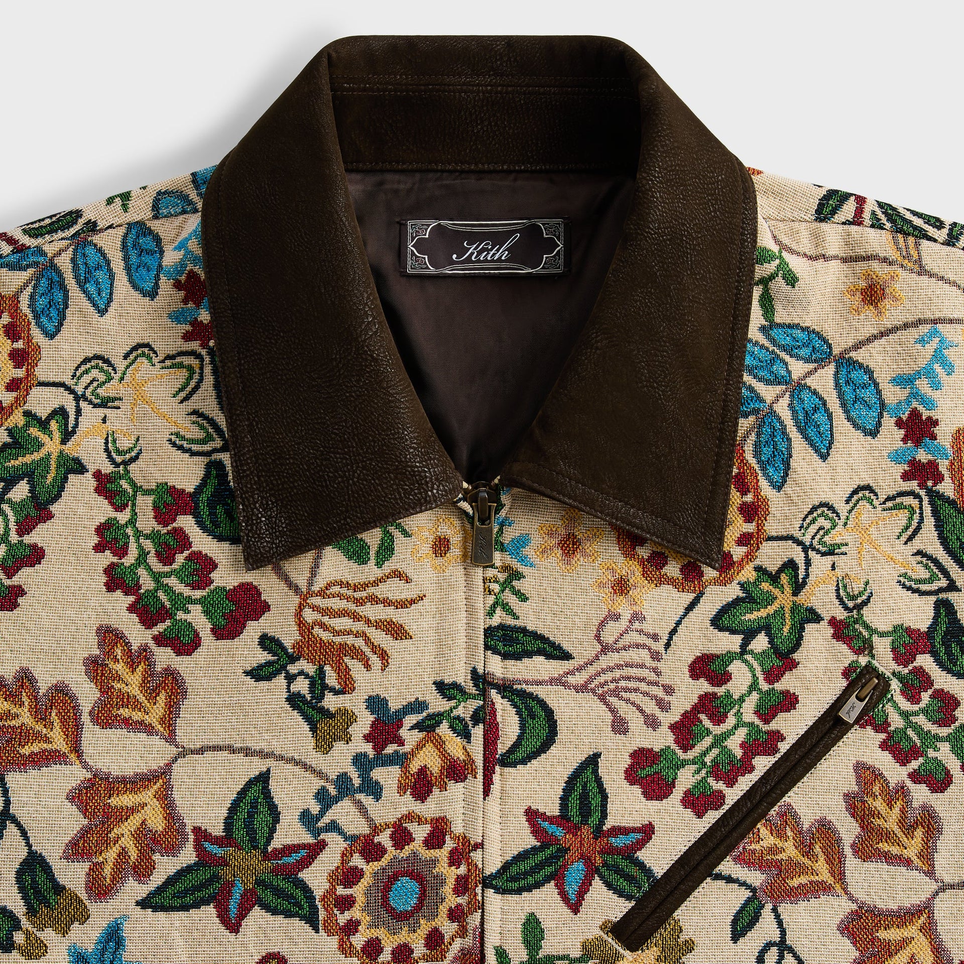 Kith Ornate Floral Tapestry Cassius Blouson Jacket - Durum