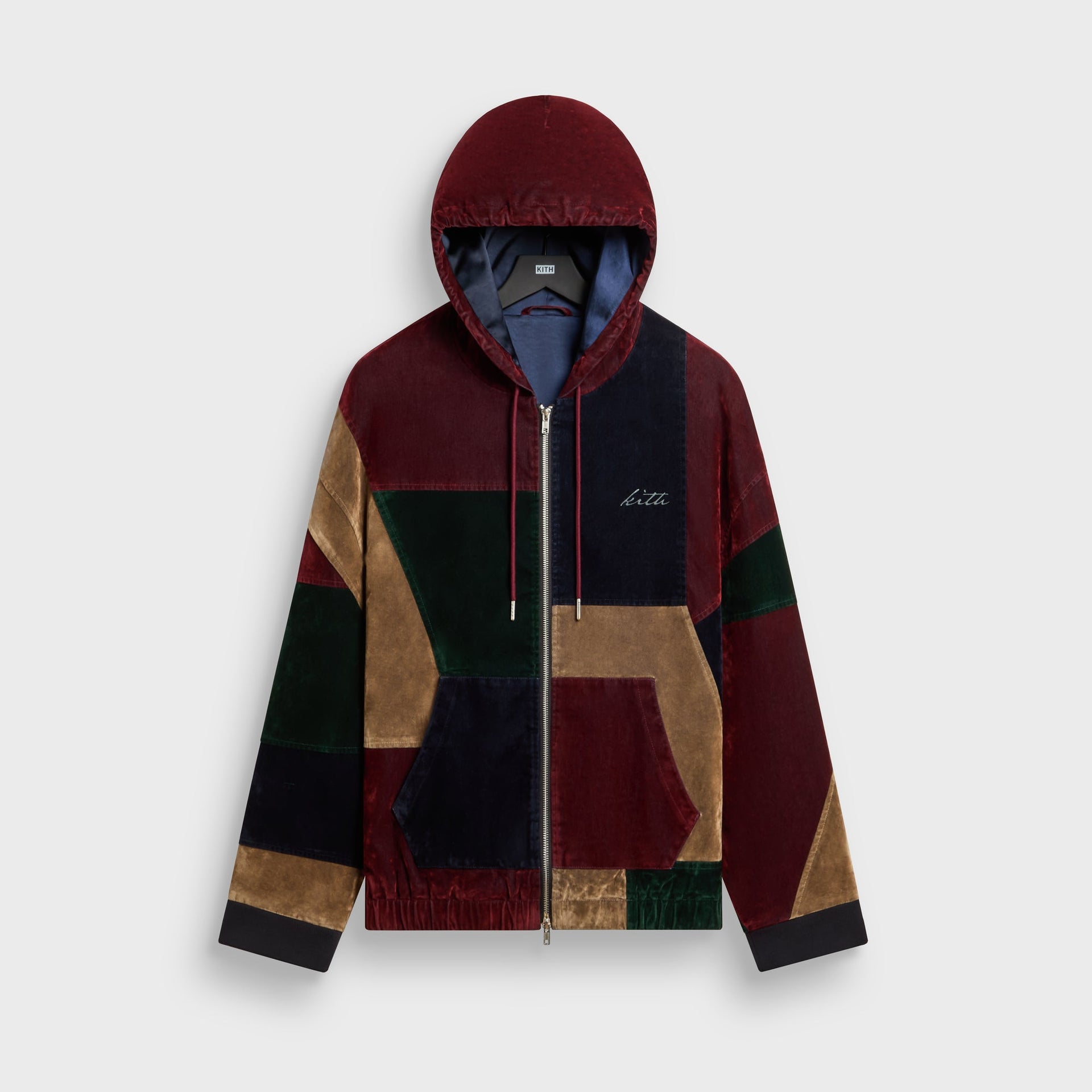 Kith Patchwork Flocked Denim Nyx Hooded Jacket - Essence