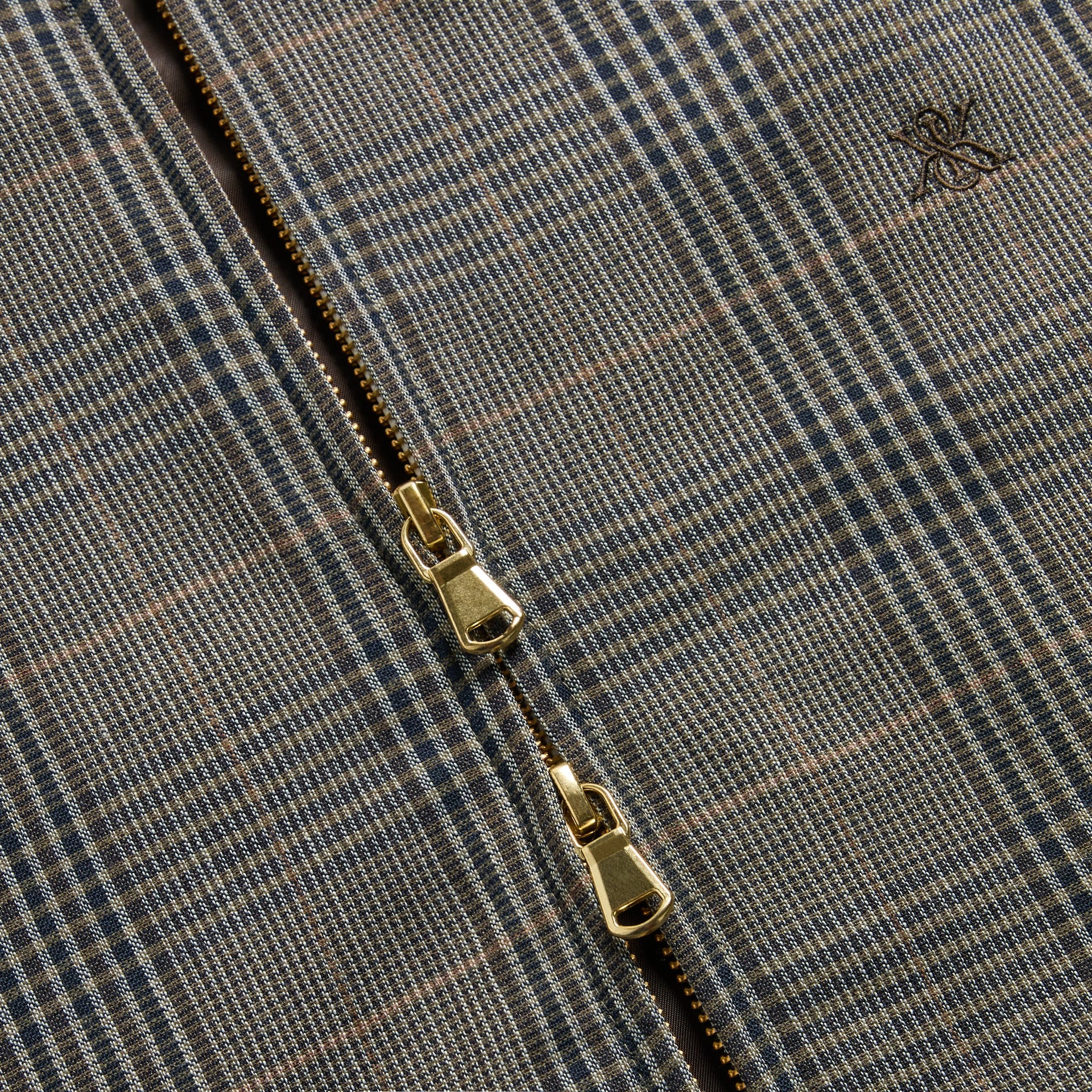 Kith Glen Plaid Rui Track Jacket - Ember