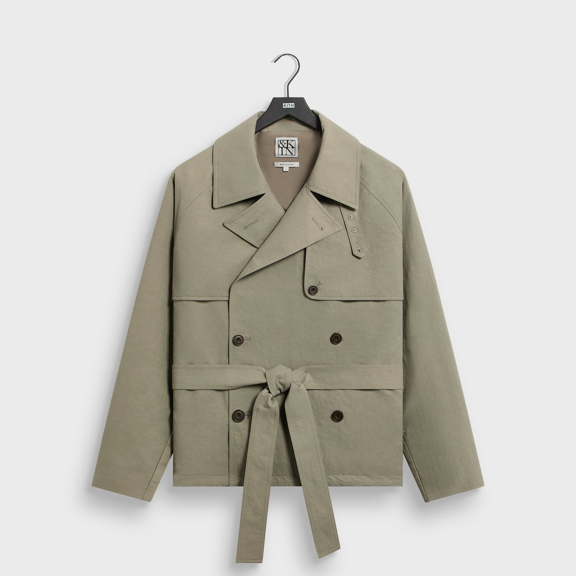 &Kin Washed Twill Nikolai Cropped Trench - Scene