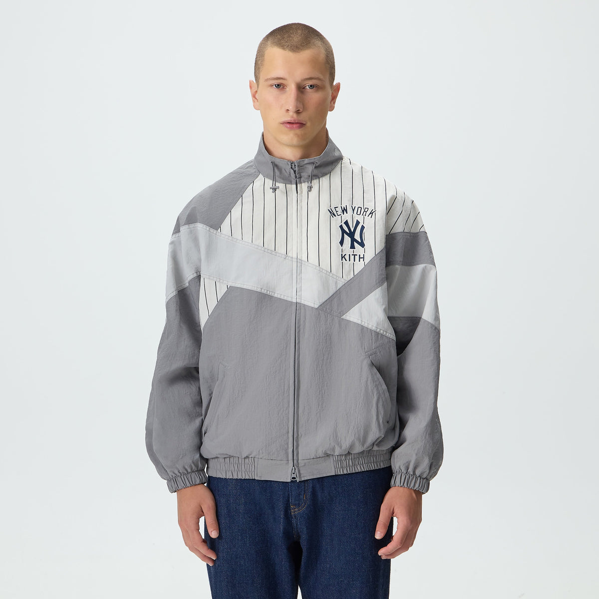 Kith for the New York Yankees Nylon Shiloh Jacket - Skyscraper