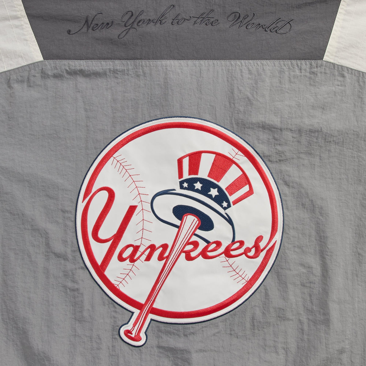 Kith for the New York Yankees Nylon Dante Pullover Jacket - Skyscraper - PH