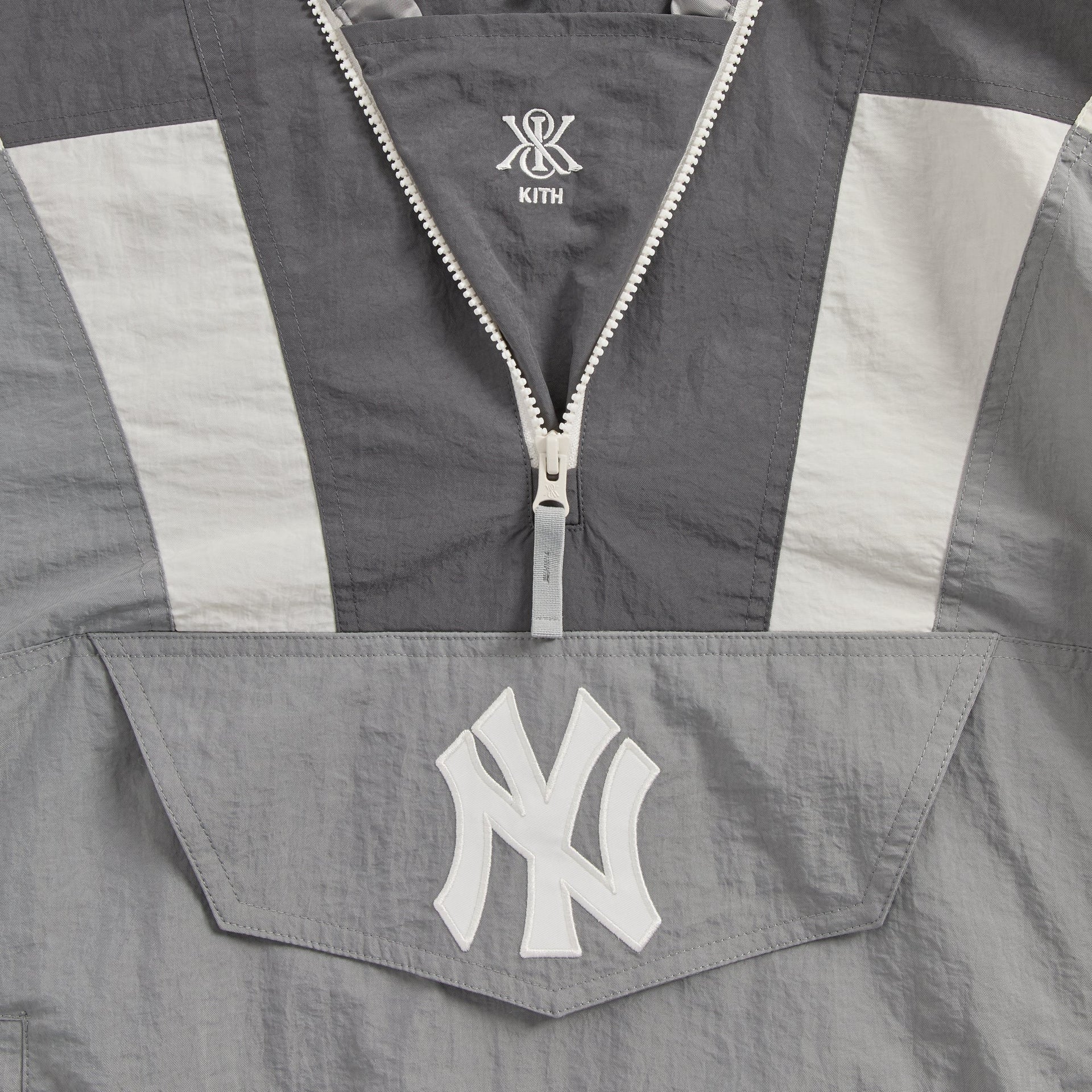 Kith for the New York Yankees Nylon Dante Pullover Jacket - Skyscraper - PH