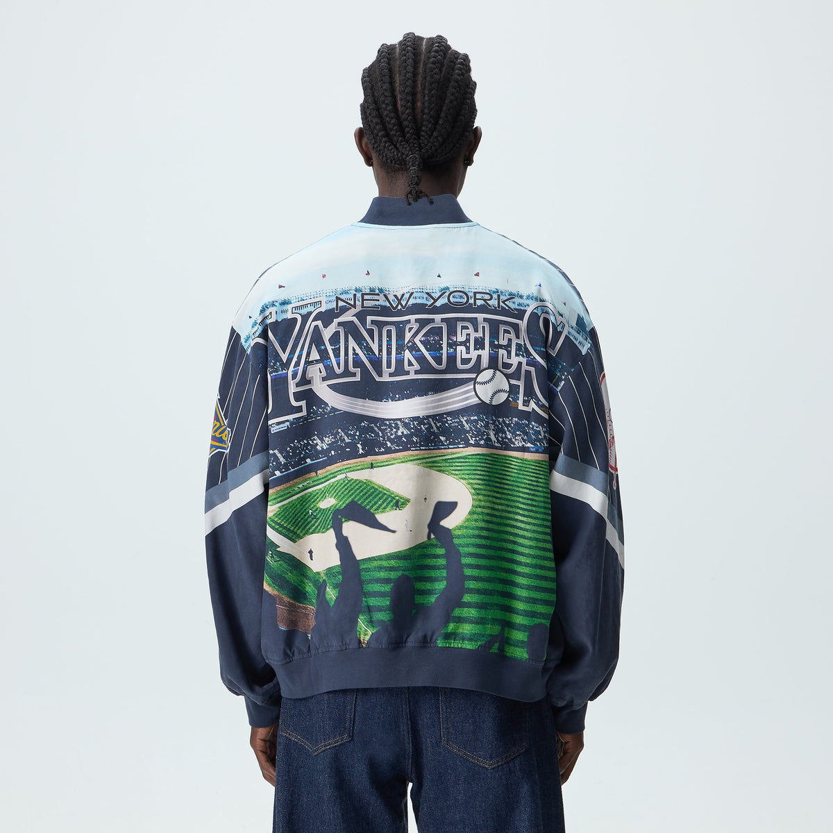 Kith for the New York Yankees Cupro Ferris Jacket - Nocturnal