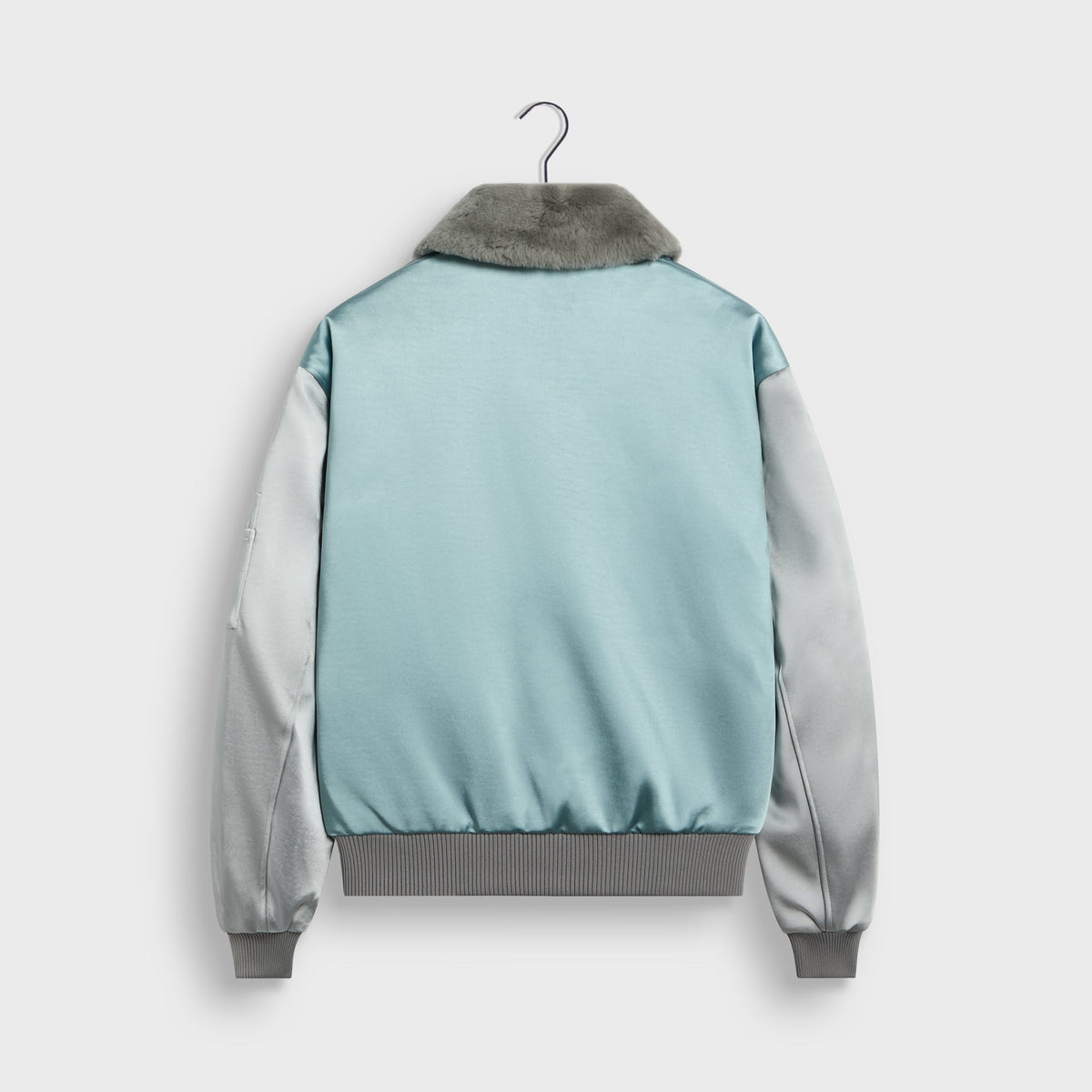 &Kin Bonded Satin Dax Bomber Jacket - Overlook