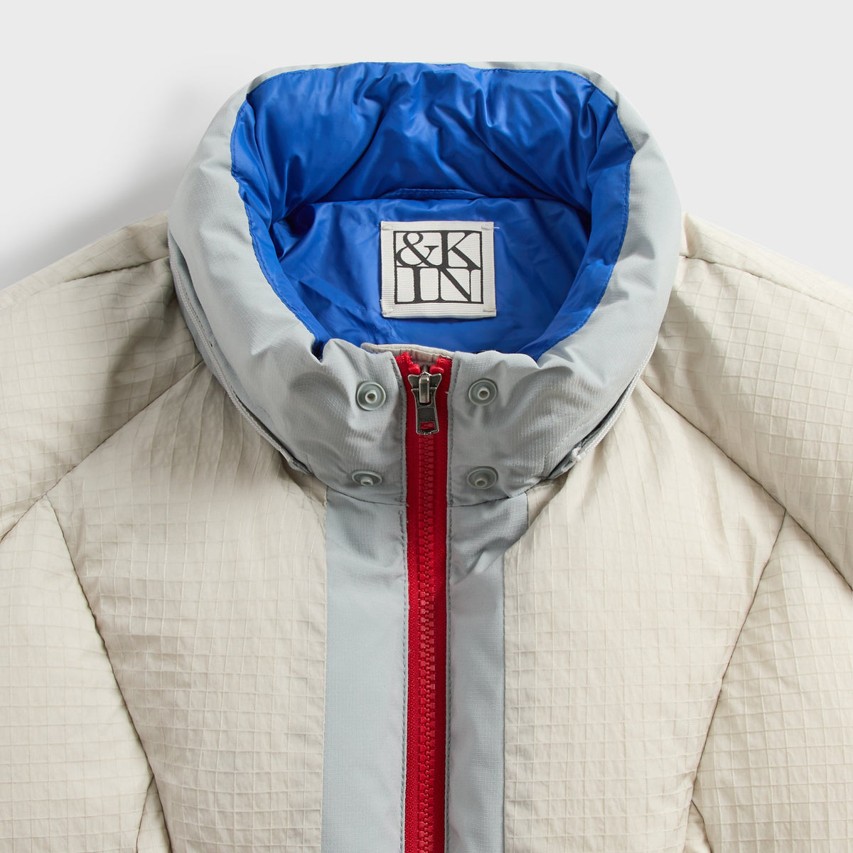 &Kin Ripstop Nylon Ambrose Puffer - Iceberg