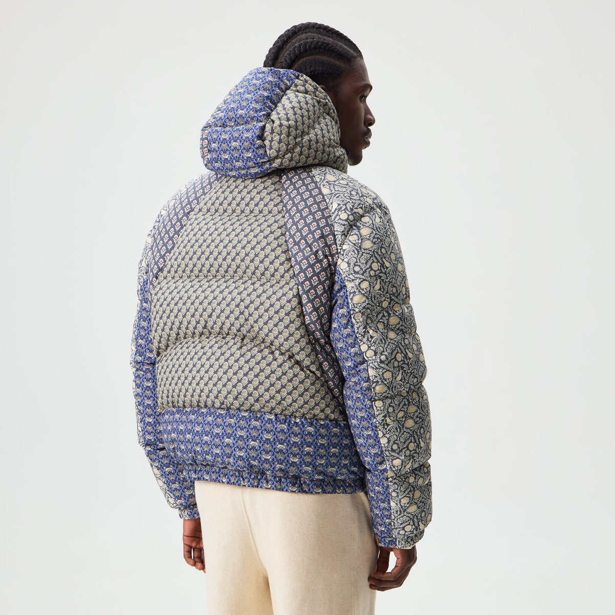 &Kin Printed Poplin Ambrose Puffer - Torpedo