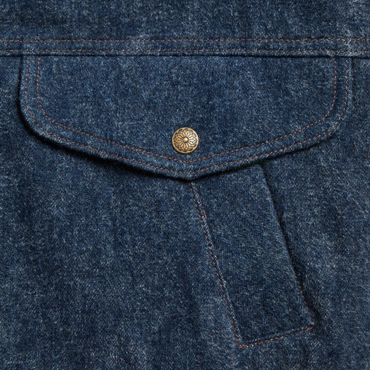 &Kin Brushed Denim Erin Jacket - Dark Indigo - PH