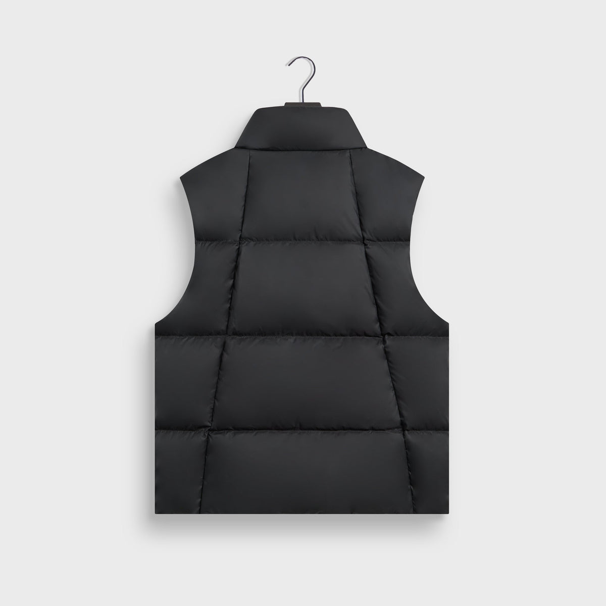 Kith Matte Stretch Taffeta Midi Puffer Vest - Black