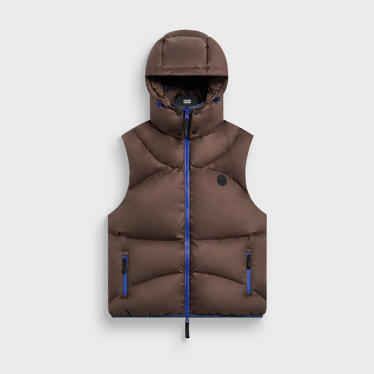 Kith Matte Stretch Taffeta Corey Puffer Vest - Cacao - PH
