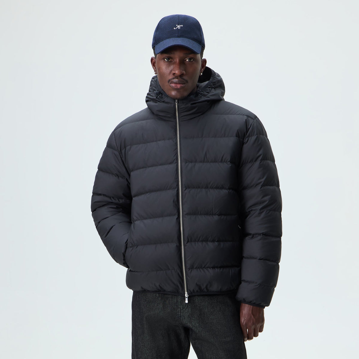 Kith Matte Stretch Taffeta Cameron Puffer Jacket - Black