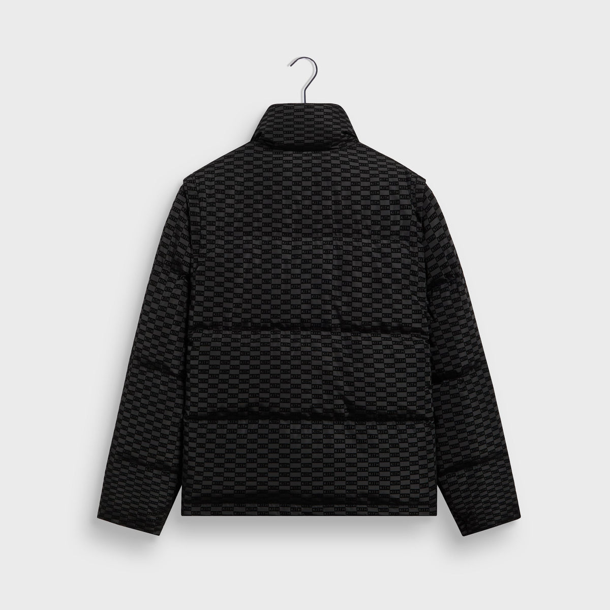 Kith Flocked Monogram Westley Convertible Puffer - Black - PH