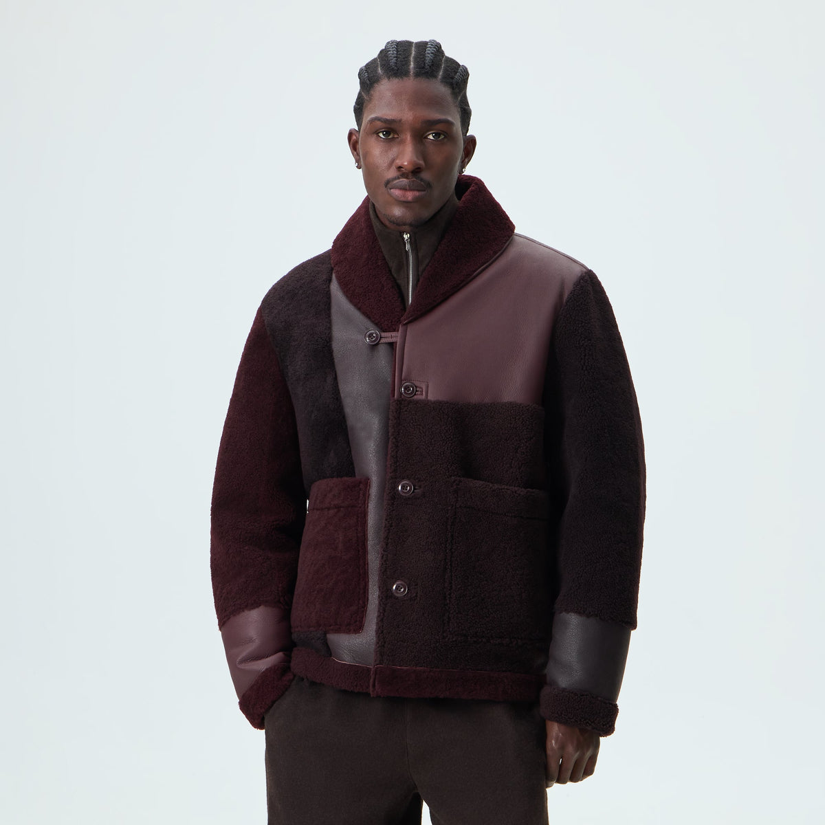 Kith Shearling Patchwork Becker Jacket - Rave