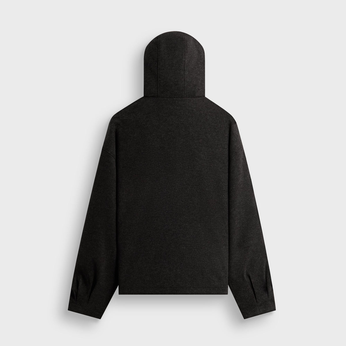 Kith Felted Jersey Matteo Zip Up Hoodie - Dark Heather Grey - PH