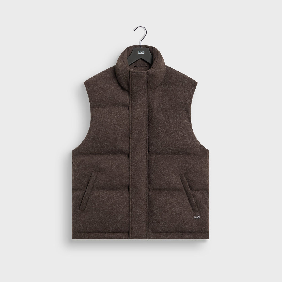 Kith Felted Jersey Maverick Puffer Vest - Kindling - PH