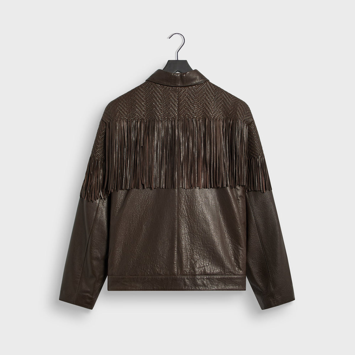 &Kin Leather Fringe Oren Blouson Jacket - Zoom