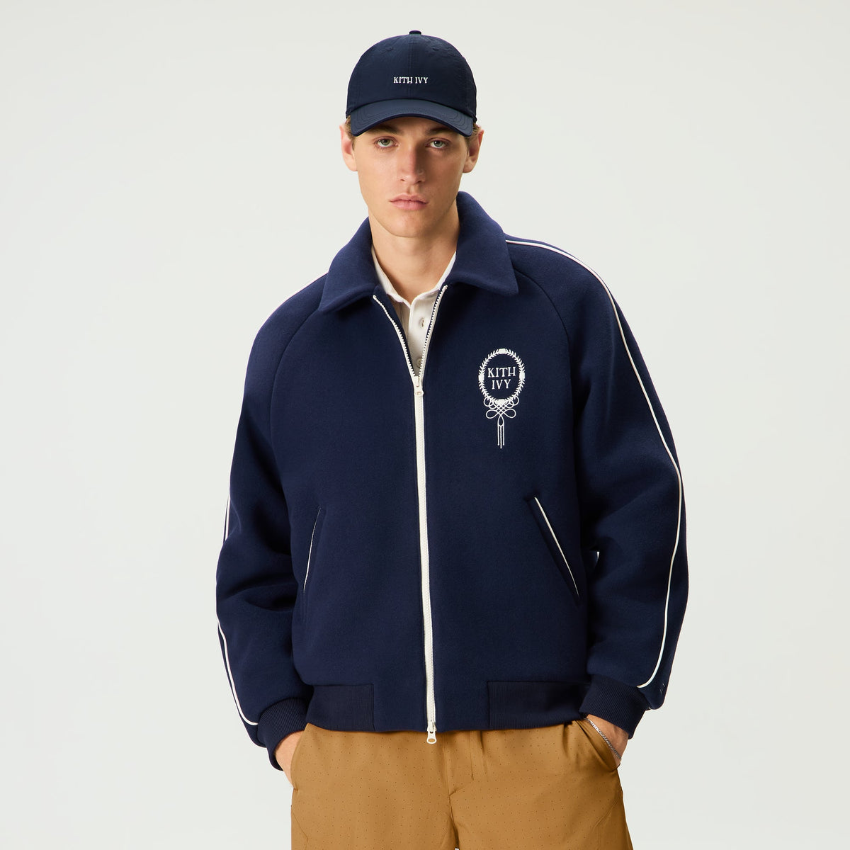 Kith Ivy Wool Varsity Jacket - Nocturnal