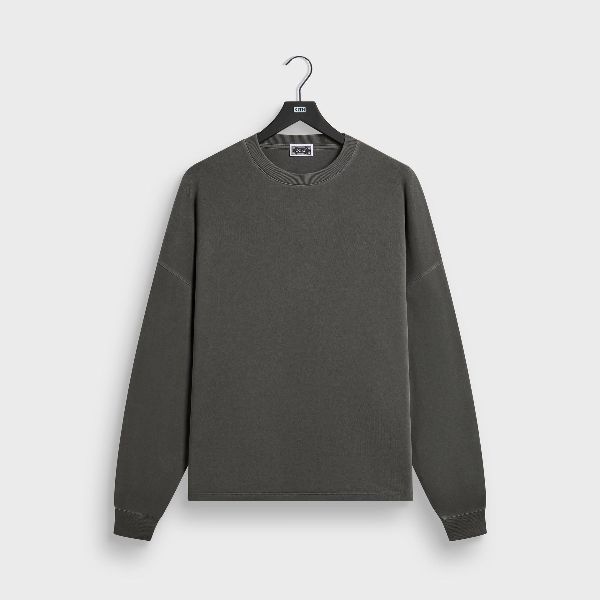 Kith Long Sleeve Lawson Tee - Dark Ash