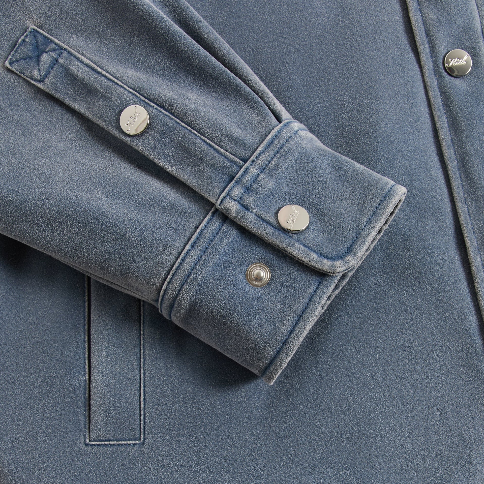 Kith Microsuede Bonded Brixton Shirt Jacket - Elevation - PH