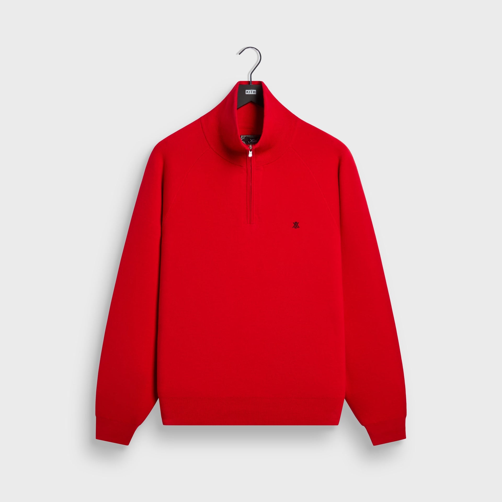kith.mompact Cotton Knit Javier Quarter Zip Pullover - Fame