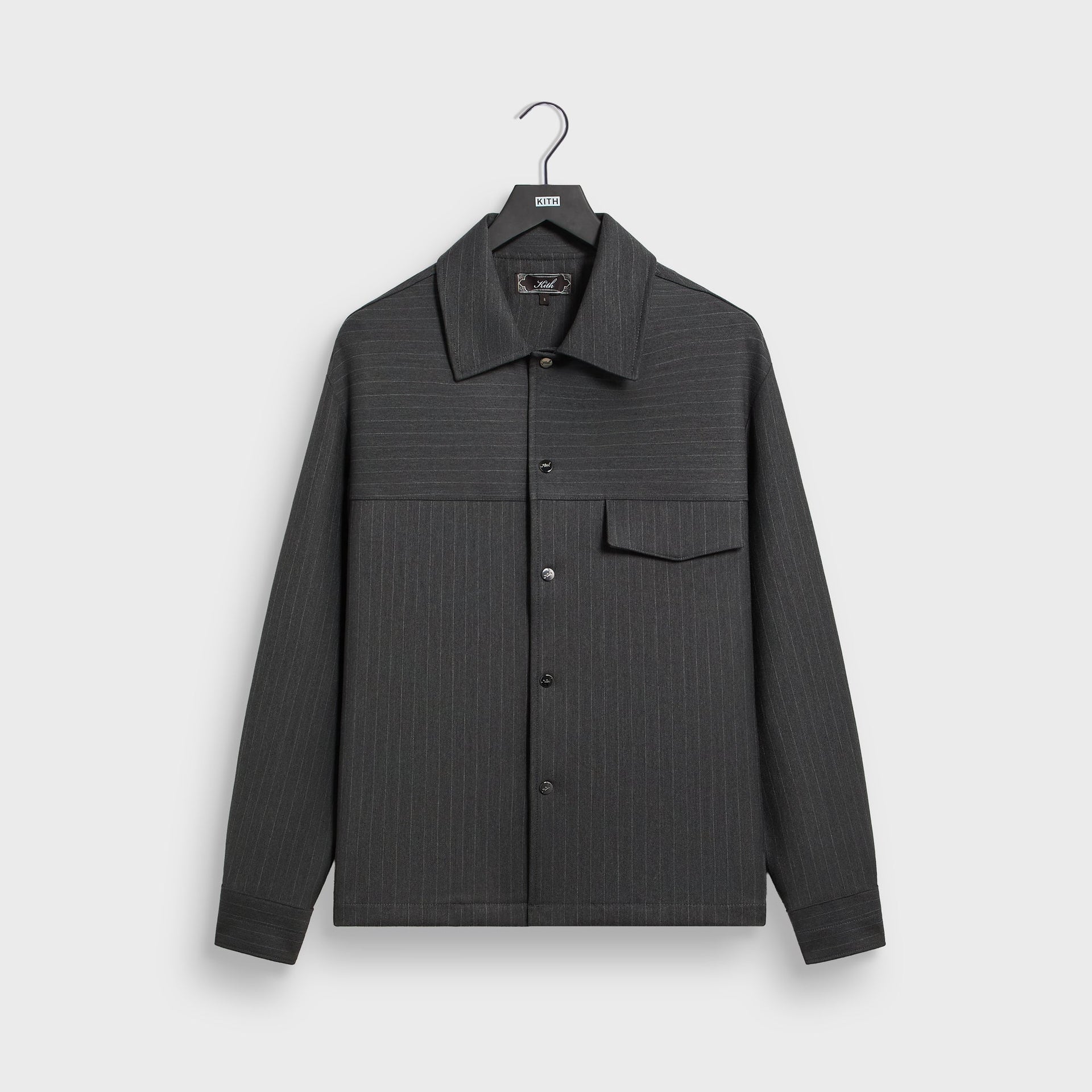 Kith Double Weave Montague Shirt - Dark Heather Grey - PH