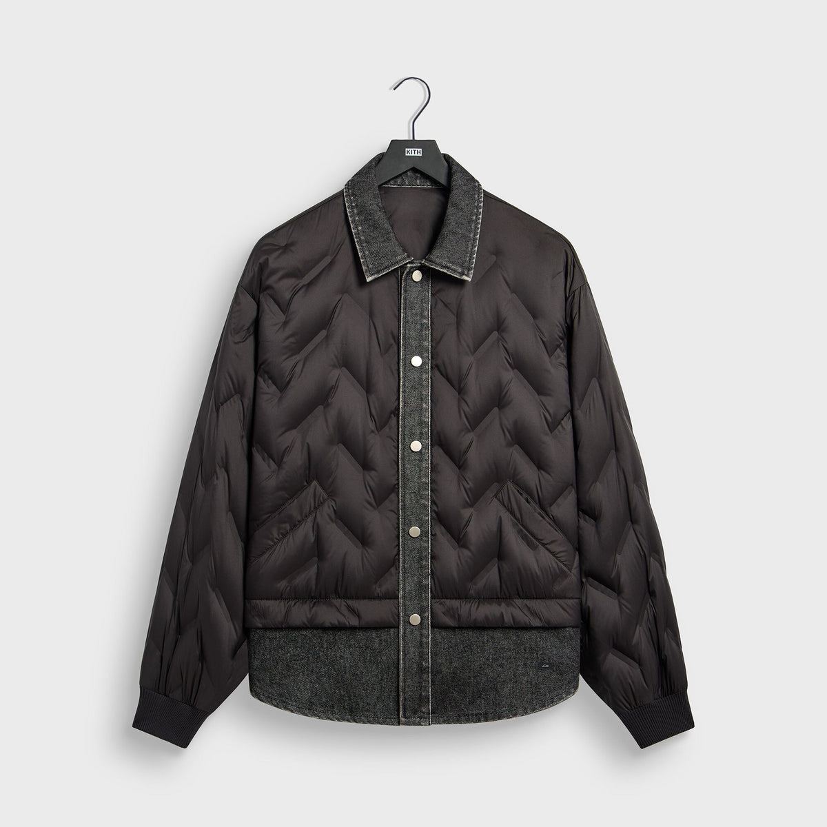Kith Quilted Denim Gertie Shirt - Black - PH