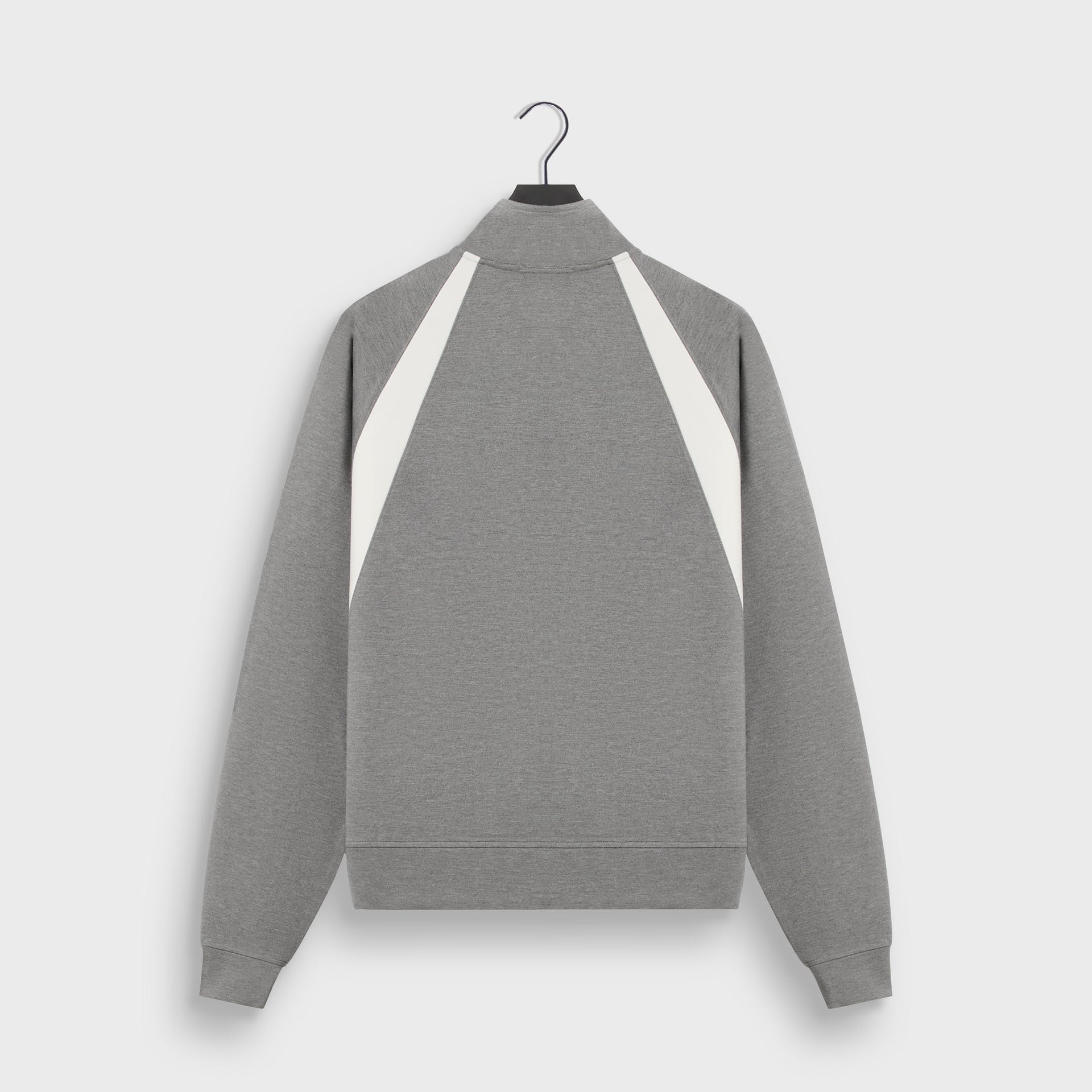 Kith Ponte Novak Quarter Zip - Medium Heather Grey