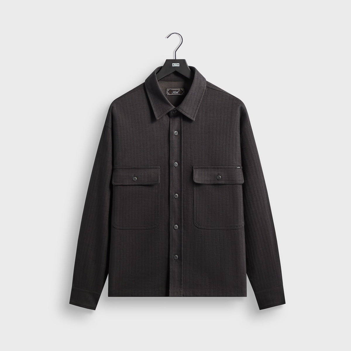 Kith Herringbone Dobby Henson Buttondown - Carbon - PH